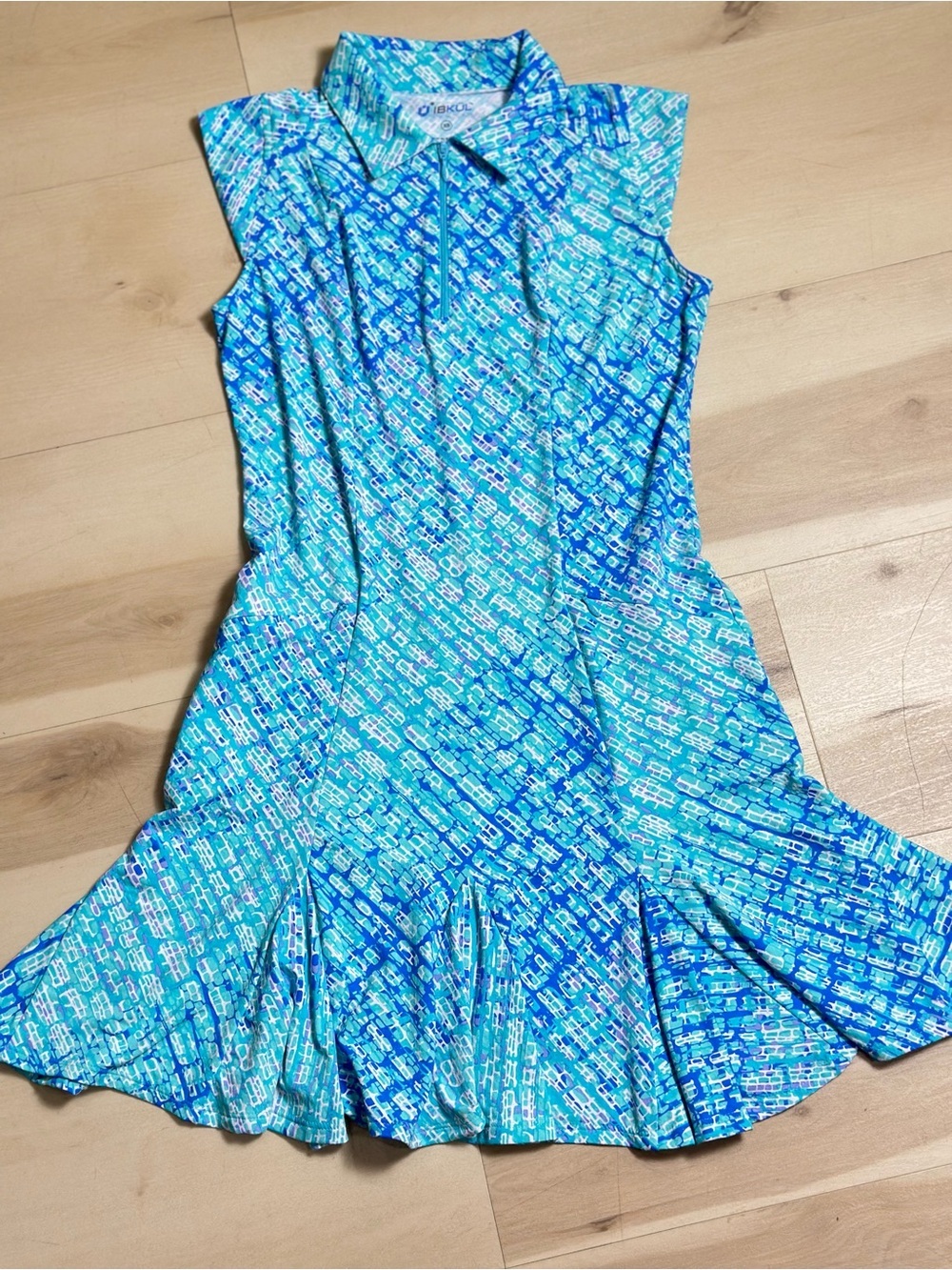 IBKUL Liz Sleeveless Golf Polo Dress Sz XS Resort Wear UPF 50+ Sun protection - Picture 2 of 10